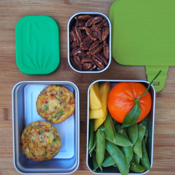 EcoLunchbox Blue water bento lunch boxes 3 in 1 splash box