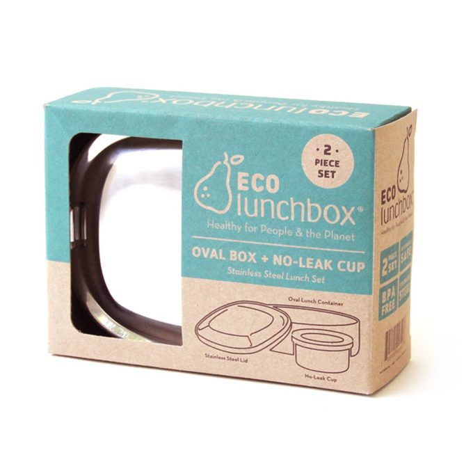 EcoLunchbox Oval & Snack Cup doos