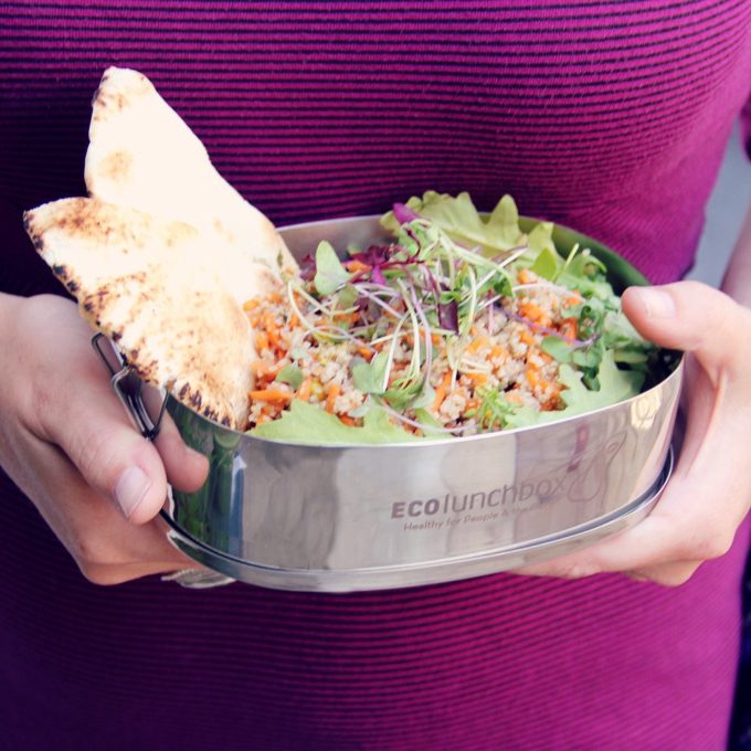 EcoLunchbox Oval & Snack Cup eten
