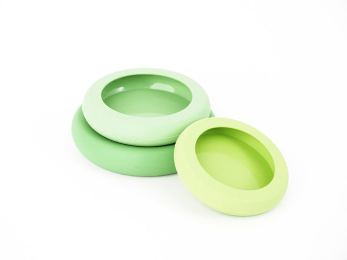 Food Huggers Set van 3 Soft Greens meer