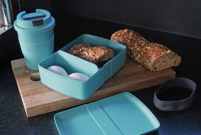 Zuperzozial Time-Out Box – Broodtrommel – Misty Blue brood