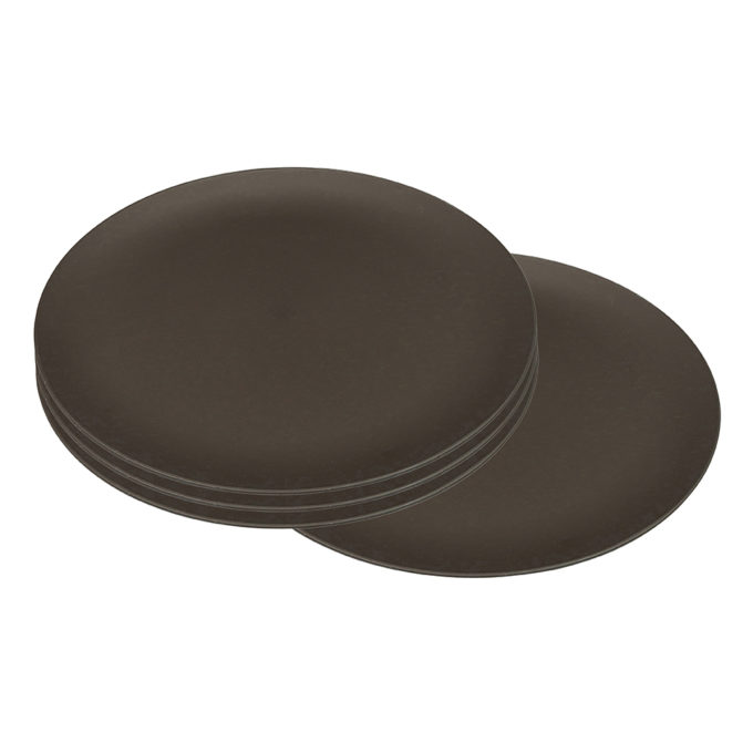 Zuperzozial Flavour-It klein bord set van 4 donkerbruin