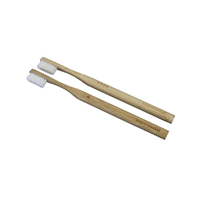 Zuperzozial Bamboe tandenborstel set
