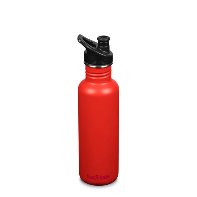 Klean Kanteen Classic 800 ml met Sportdop rood