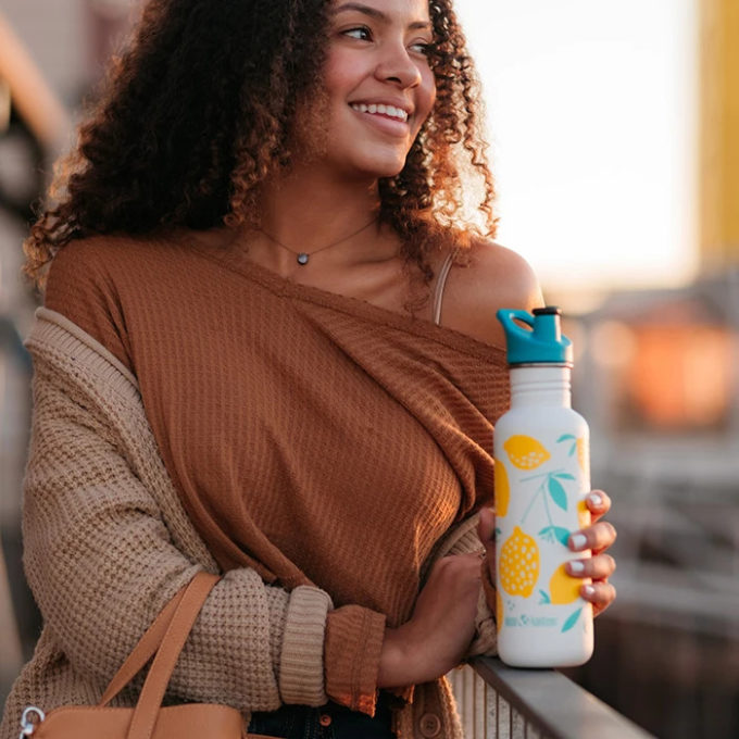 Klean Kanteen Classic 800 ml met Sportdop vrouw