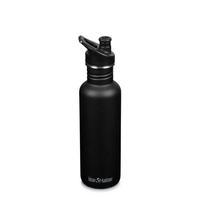 Klean Kanteen Classic 800 ml met Sportdop zwart