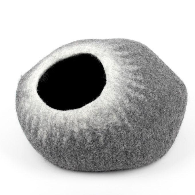 Catcave van vilt kattenmand Large Grijs