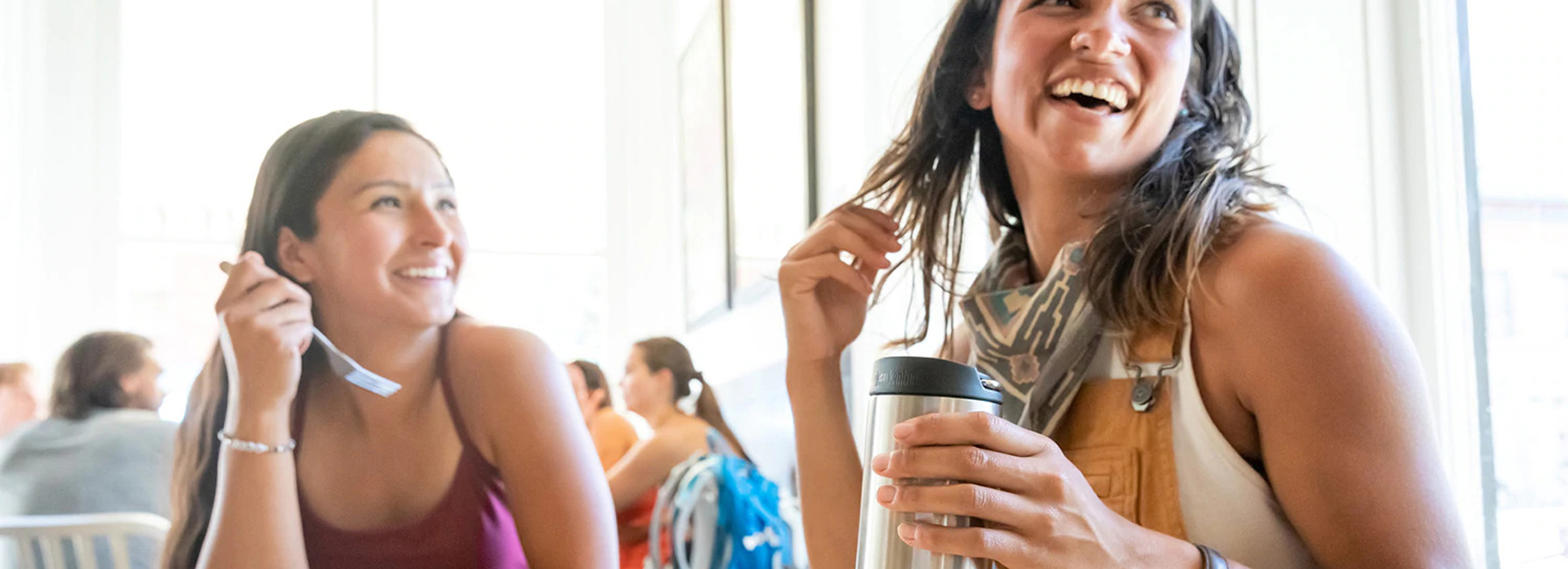 Klean Kanteen herbruikbare koffiebeker mobiel