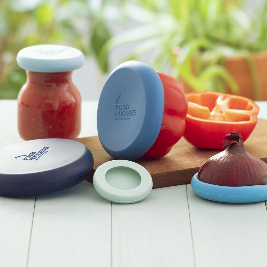 Food Huggers Set van 5 Ice Blue sfeer