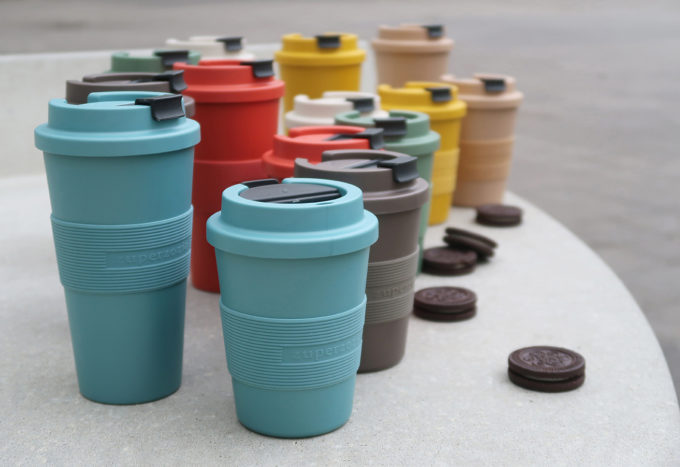 Zuperzozial Time-Out Mug Medium - Koffiebeker Reisbeker - Misty Blue kleuren