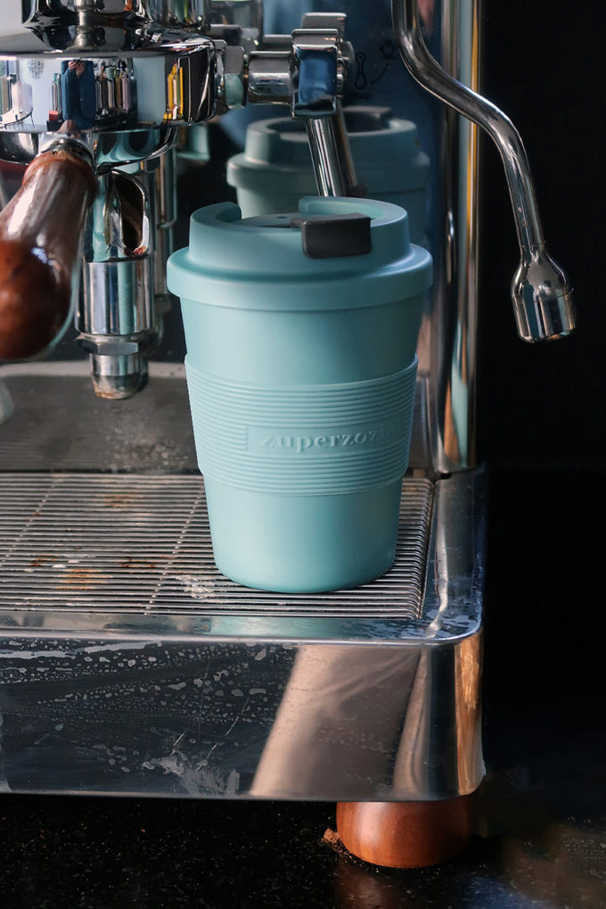 Zuperzozial Time-Out Mug Medium - Koffiebeker Reisbeker - Misty Blue koffie