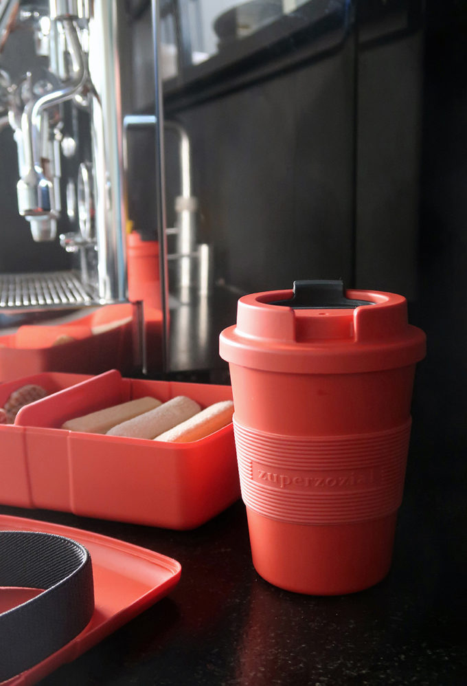Zuperzozial Time-Out Mug Medium - Koffiebeker Reisbeker - Terra Red koffie to go