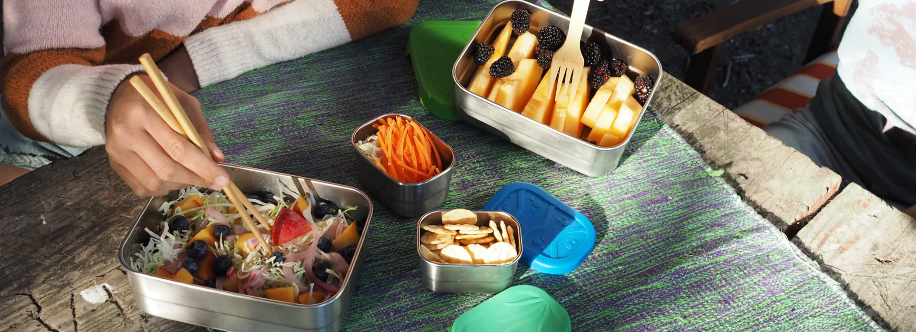 Ecolunchbox lunchbox vakjes
