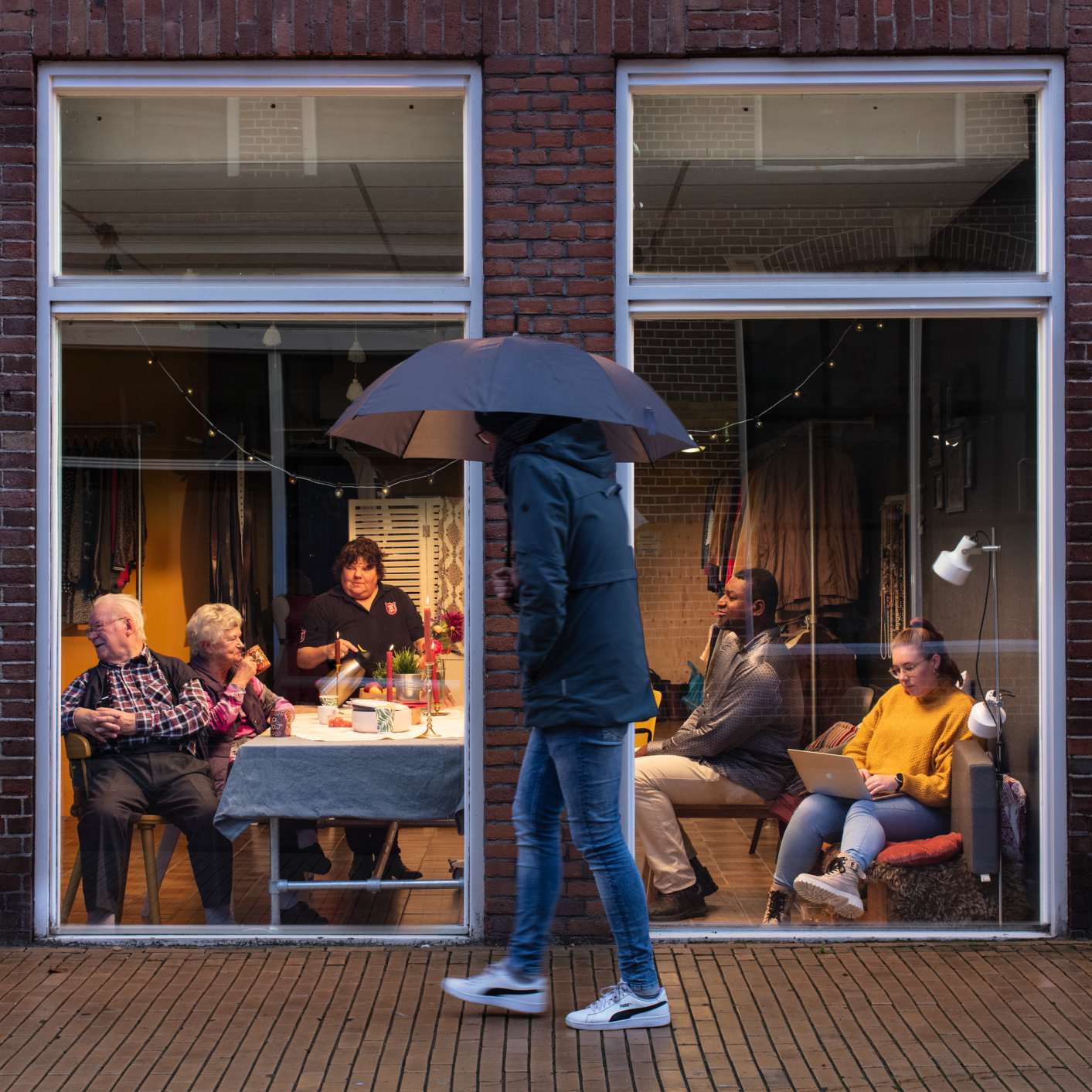 Warme huiskamer